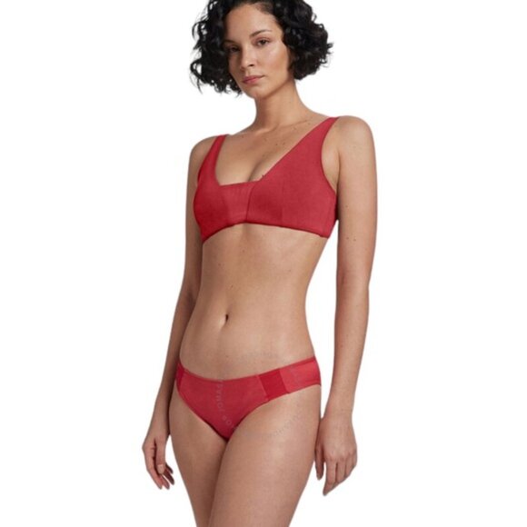 NWT Wolford Rubino Juventas Red Swim Bottom Size Small - Picture 2 of 8